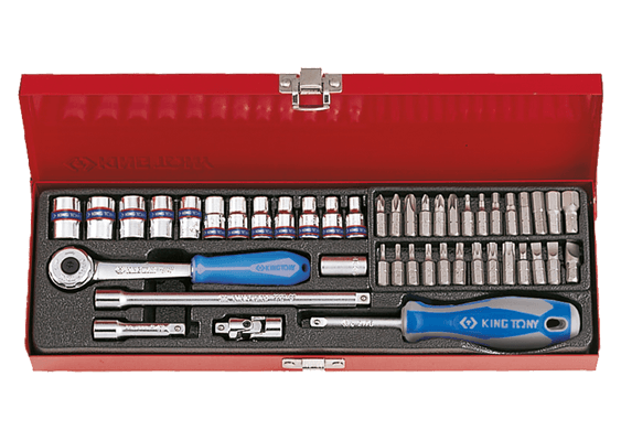 Outils - Outils divers - Coffret 1/4" 45 pièces douilles et embouts