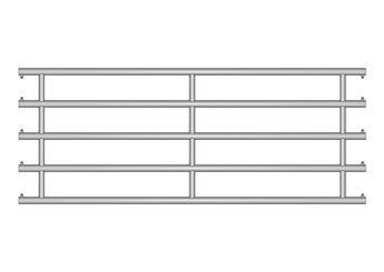 Materiels - Cage de contention - PACK DE 12 ARRIERES DOUBLEX EX5  L.2.90M