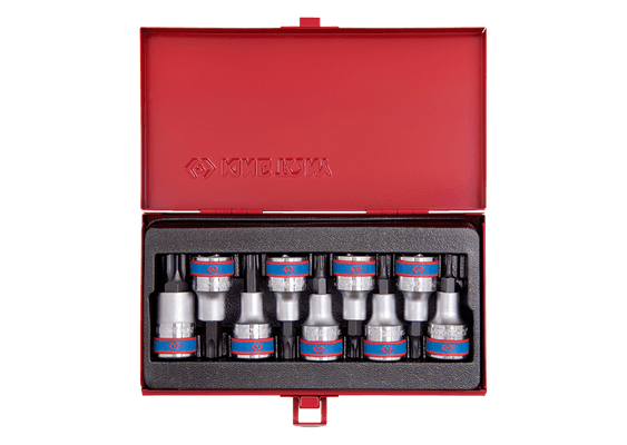 Outils - Outils divers - Coffret de douilles 1/2" TORX, 9 pièces