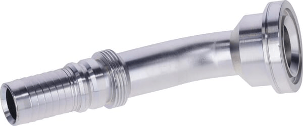 Pièces agricoles - Hydraulique - Raccord à sertir 4SH-DN25 avec flasque ø54,0 mm 45°