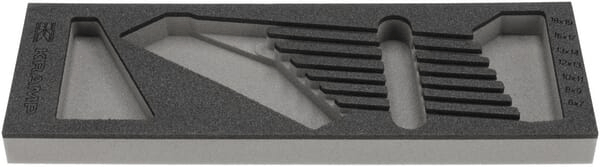 Outils - Outils divers - Insert en mousse pour jeu de clés polygonales doubles 7 pièces (6-19 mm)