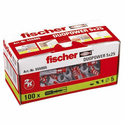 Pièces agricoles - Fasteners - Cheville Duopower 5x25 100 pcs