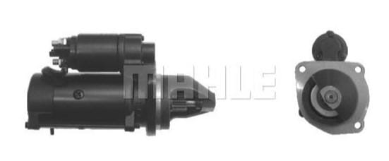 Pièces agricoles - Eclairage - Démarreur 12V, 3.2kW, 10 dents, CW, avec réducteur, Mahle