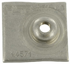 Pièces agricoles - Hydraulique - Plaque à souder simple inox GR.0