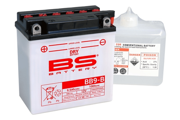 Pièces Quad & Motos - Electrique - Batterie BS BATTERY Haute-performance avec pack acide - BB9-B