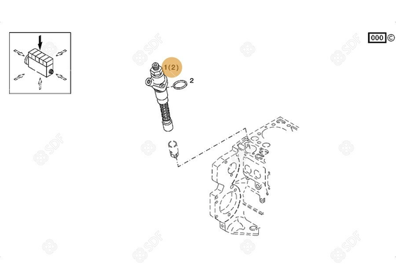 Pièces agricoles - Pieces moteur - POMPE INJECTION