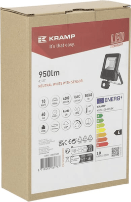 Pièces agricoles - Electricité - Projecteur LED, 10W, capteur 4000K