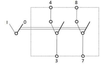 Pièces agricoles - Eclairage - Interrupteur à bascule, I-0, off-on, 12V, 4 broches, phare auxiliaire
