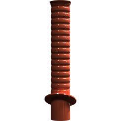 Pièces agricoles - Pièce divers - Tube diffuseur 135-système soudé -peint