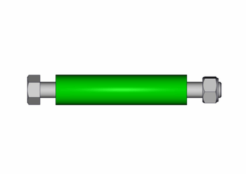 Materiels - Accessoires 0Kg-5Kg - ENTRETOISE + BOULON 8x92x9 SAFETY-AXIAL