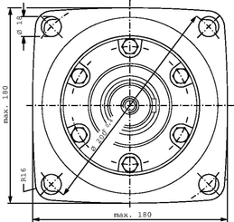 Pièces agricoles - Hydraulique - Moteur Orbit Cardan Ø40, zyl.