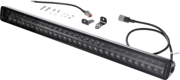 Pièces agricoles - Eclairage - Barre lumineuse de travail LED, 300W, 25200lm, rectangulaire, 12/24V, blanc/orange, 815x70x67mm prise Deutsch, Combo, droite, 6