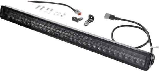 Pièces agricoles - Eclairage - Barre lumineuse de travail LED, 300W, 25200lm, rectangulaire, 12/24V, blanc/orange, 815x70x67mm prise Deutsch, Combo, droite, 6