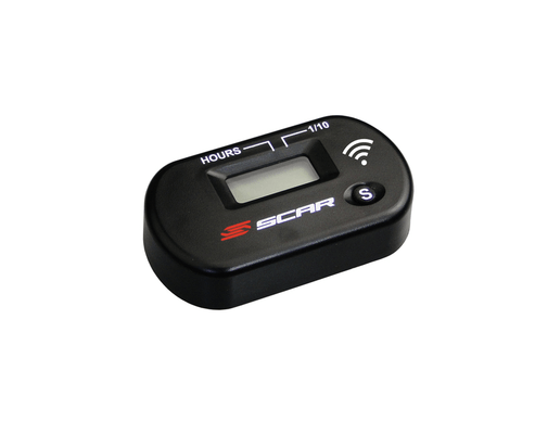 Pièces Quad & Motos - Equipement véhicule - Compteur d'heures SCAR Sans-fil avec Velcro noir