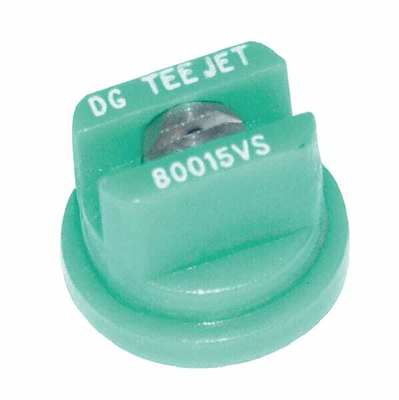 Pièces agricoles - Pièce Pulvérisateur - Buse à jet plat DG 80° 015 verte en acier inoxydable TeeJet