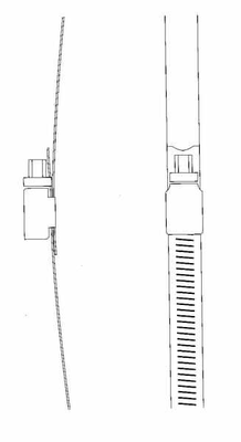 Pièces agricoles - Hydraulique - Collier fileté 190-210mm, pour cylindre 180-200mm