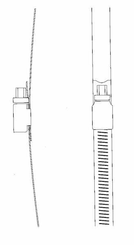 Pièces agricoles - Hydraulique - Collier fileté 190-210mm, pour cylindre 180-200mm
