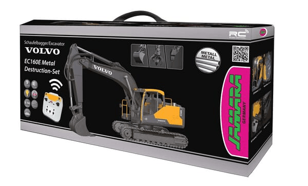 Loisirs - Jouets - DiggerVolvo EC160E Metal 1:16 avec grappin à obus et marteau de démolition