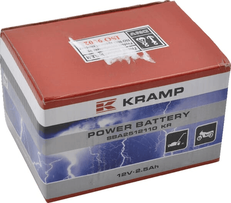 Pièces agricoles - Eclairage - Batterie 12V 2,5Ah 2,5A Kramp