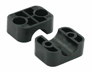 Pièces agricoles - Hydraulique - Demi-coq. noire lisse A2 18mm