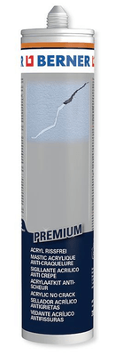 Chimie - Chimie divers - Mastic acrylique anti-craquelure Premium blanc cartouche 310 ml (par 1)