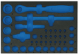 Module de rangement vide mousse douilles et accessoires I-SOCKET entrainement 1/2" 41 pièces (par 1)