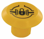 Symbole, blocage différentiel, rond, jaune