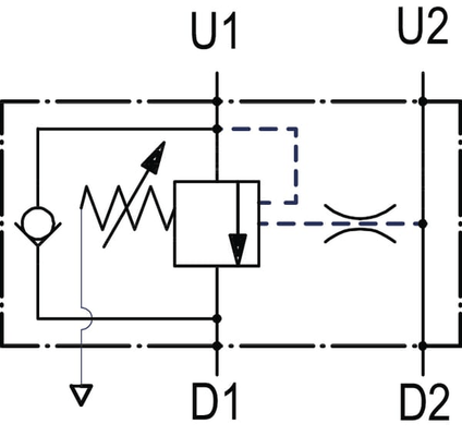 Pièces agricoles - Hydraulique - Soupape d'équilibrage V1116 1/2 G5P4