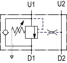 Pièces agricoles - Hydraulique - Soupape d'équilibrage V1116 1/2 G5P4
