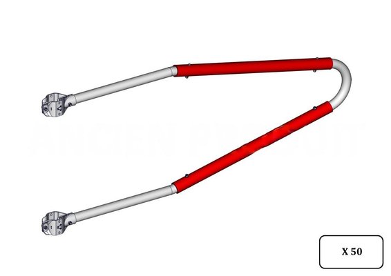 Materiels - Matériel d'élevage - autre - PACK DE 50 EPINGLE COWFLEX II BLS ROUGE