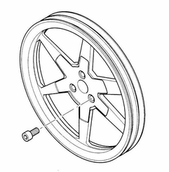 Pièces agricoles - Pièce Pulvérisateur - Poulie à gorges 280A2