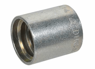 Pièces agricoles - Hydraulique - Jupe à sertir Ø27x29,7mm DN10 acier / zingué Alfagomma