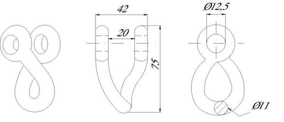Pièces agricoles - Aménagements paysagers - Manille Torse Ø11