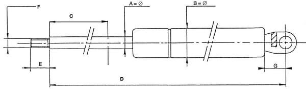 Pièces agricoles - Pièce divers - Vérin à gaz