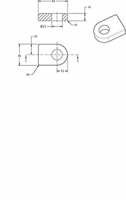 Pièces agricoles - Fasteners - Œillet pour barrière 7/8 dia