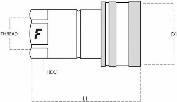 Pièces agricoles - Hydraulique - Coupleur bille femelle 3/8 BSP