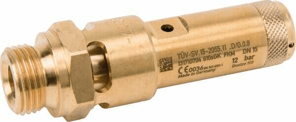 Pièces agricoles - Pièce pneumatique - Soupape sécurité 1/2"CE 12 bar