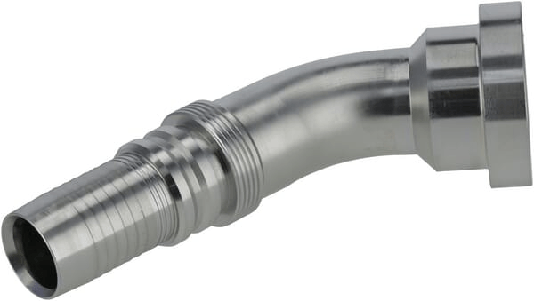 Pièces agricoles - Hydraulique - Raccord à sertir 4SH-DN32 bride Ø 63,5 mm 45°