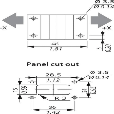Pièces agricoles - Electricité - Joystick 25-75 % Vdc (R5k)