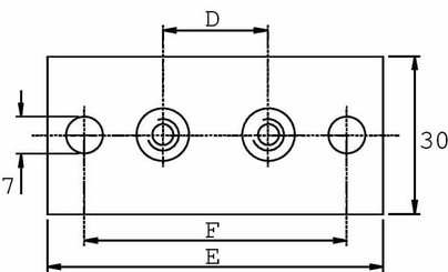 Pièces agricoles - Hydraulique - Plaque à visser inox Gr.1