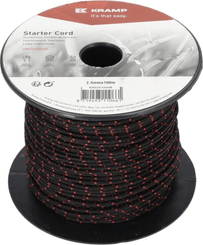 Pièces agricoles - Moteurs pièce adaptable - Cordon de lanceur 2,5 mm x 100 m noir