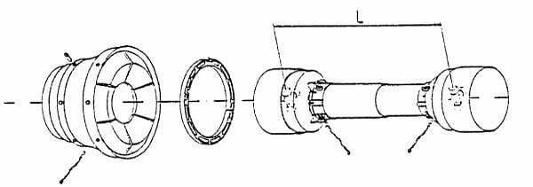 Pièces agricoles - Transmission - Dispositif de protection complet CvJ T80 1210