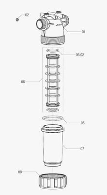 Pièces agricoles - Pièce Pulvérisateur - Filtre en ligne 1-1/2" 100 mesh