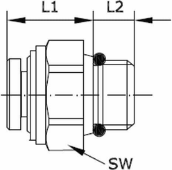 Pièces agricoles - Pièce pneumatique - Raccord vissé