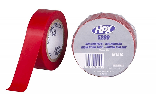 Pièces Quad & Motos - Outillage - Ruban adhésif isolant HPX rouge 19mm x 10m