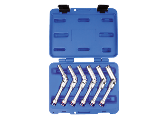 Outils - Outils divers - Coffret de douilles longues 3/8 articulées pour bougie de prechauffag