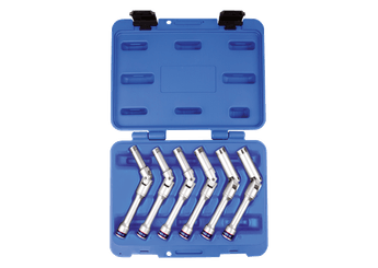 Outils - Outils divers - Coffret de douilles longues 3/8 articulées pour bougie de prechauffag