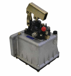 Pièces agricoles - Hydraulique - Pompe à main 25cc D.E.+réservoir 2ltr sécurité inclus