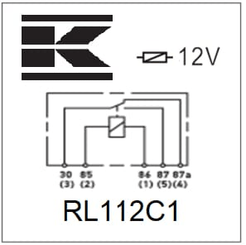 Pièces agricoles - Eclairage - Mini relais 12V, inverseur, 30A/40A, sans support