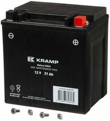 Pièces agricoles - Eclairage - Batterie 12V 31Ah 280A Kramp